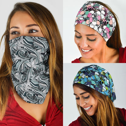 Funky Patterns Set 2 - Bandana 3 Pack-Amaze Style™-Funky Patterns Set 2 - Bandana 3 Pack-Vibe Cosy™