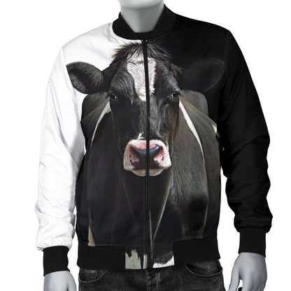 Men's Bomber Jacket - Dairy Cow - Amaze Style™-Apparel