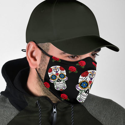 Sugar Skull-Amaze Style™-Face Mask - Sugar Skull-Adult Mask + 2 FREE Filters (Age 13+)-Vibe Cosy™