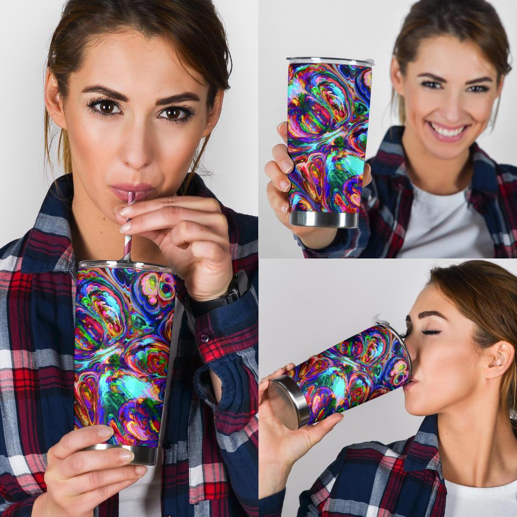 Abstract Oil Paintings P1 - Travel Tumbler-Amaze Style™-Tumbler - Abstract Oil Paintings P1 - Travel Tumbler-20oz Large-Vibe Cosy™