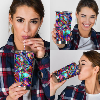 Abstract Oil Paintings P1 - Travel Tumbler-Amaze Style™-Tumbler - Abstract Oil Paintings P1 - Travel Tumbler-20oz Large-Vibe Cosy™
