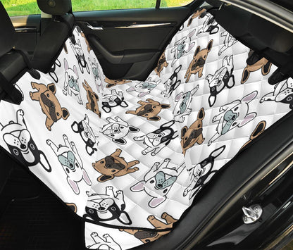 Piccoli Bulldog/Bianco-Amaze Style™-Pet Seat Cover - Piccoli Bulldog/Bianco-Regular (Cars / SUVs)-Vibe Cosy™