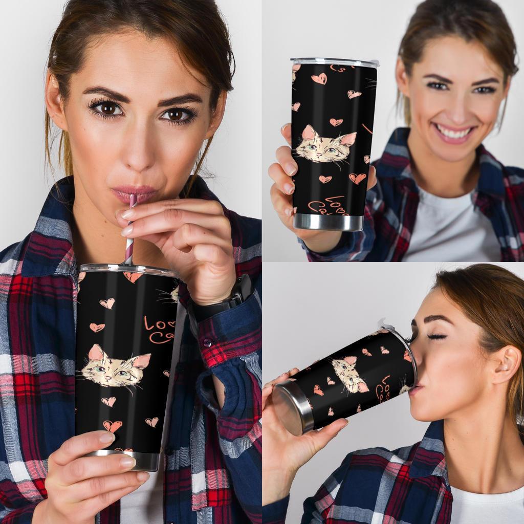 Cat Tumbler-Amaze Style™-Tumbler - Cat Tumbler-20oz Large-Vibe Cosy™