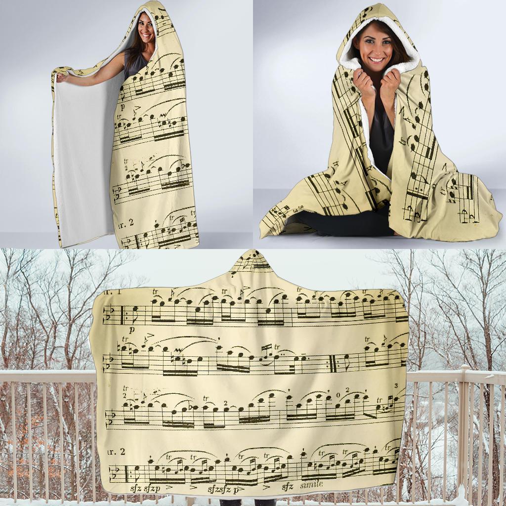 Spartito-Amaze Style™-Hooded BlanketSpartito-Youth 60"x45"-Vibe Cosy™