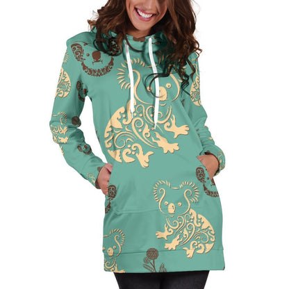 Australia Koala Women's Hoodie Dress NN8 - Amaze Style™-HOODIE DRESSES