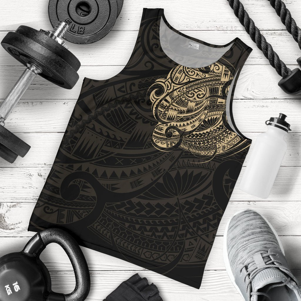 Maori Tattoo Style All Over Hoodie Golden Version NVD - Amaze Style™-Apparel