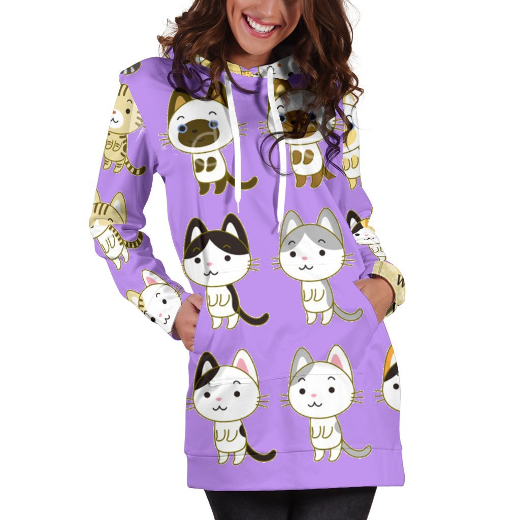 Gattini-Amaze Style™-Hoodie Dress - Gattini-XS-Vibe Cosy™