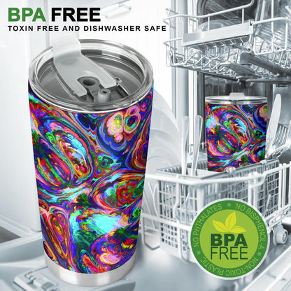 Abstract Oil Paintings P1 - Travel Tumbler-Amaze Style™-Tumbler - Abstract Oil Paintings P1 - Travel Tumbler-20oz Large-Vibe Cosy™