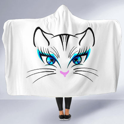 Occhi di gatta-Amaze Style™-Hooded BlanketOcchi di gatta-Youth 60"x45"-Vibe Cosy™