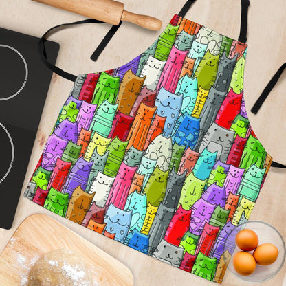 Gatti Colorati - Grembiule da Cucina -Amaze Style™-Gatti Colorati - Grembiule da Cucina -Vibe Cosy™