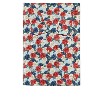 Roses sleeve blanket-Amaze Style™-Sleeve Blanket - Roses sleeve blanket-Adult 69"X53"-Vibe Cosy™