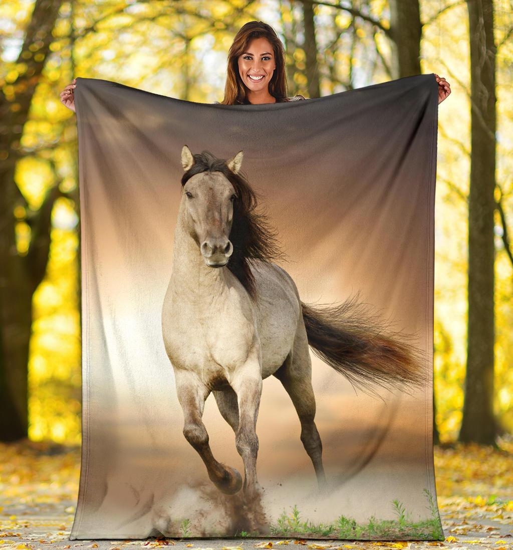 Cavallo Selvaggio-Amaze Style™-Premium BlanketCavallo Selvaggio-Youth (56 x 43 inches / 140 x 110 cm)-Vibe Cosy™