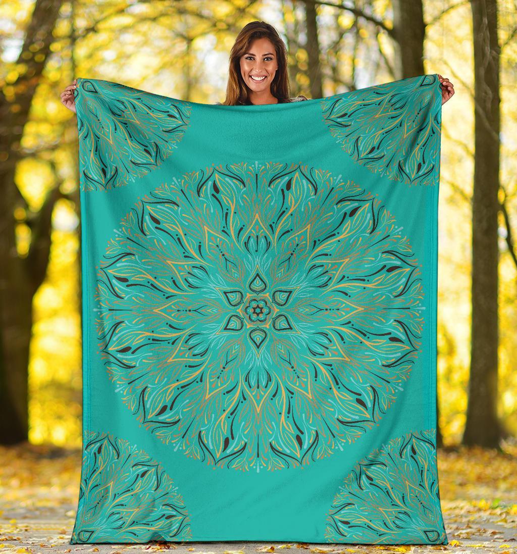 Mandala P1 (Tiffany Girl) - Throw Blankets-Amaze Style™-Premium BlanketMandala P1 (Tiffany Girl) - Throw Blankets-Youth (56 x 43 inches / 140 x 110 cm)-Vibe Cosy™
