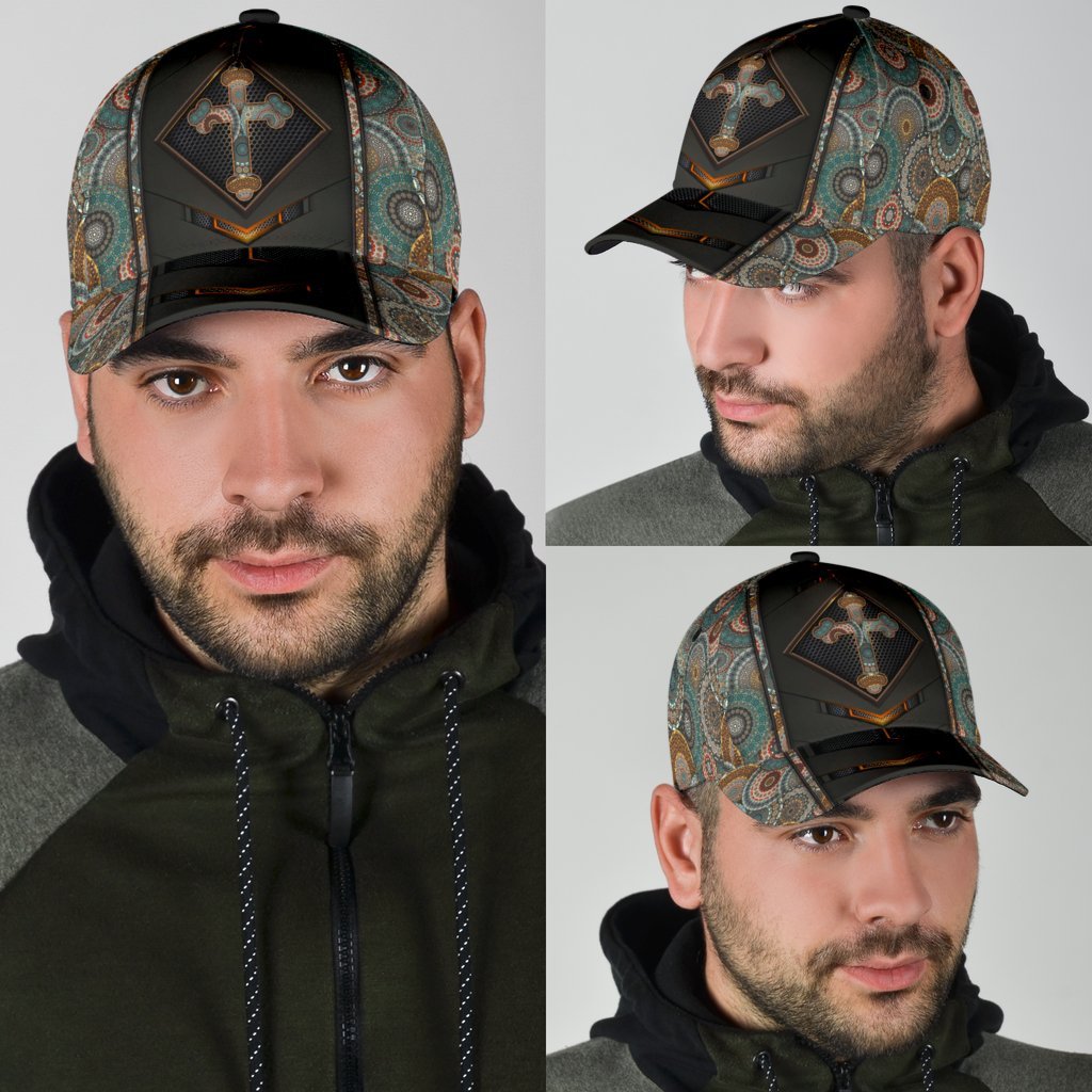Jesus Cross Mandala Classic Cap ML