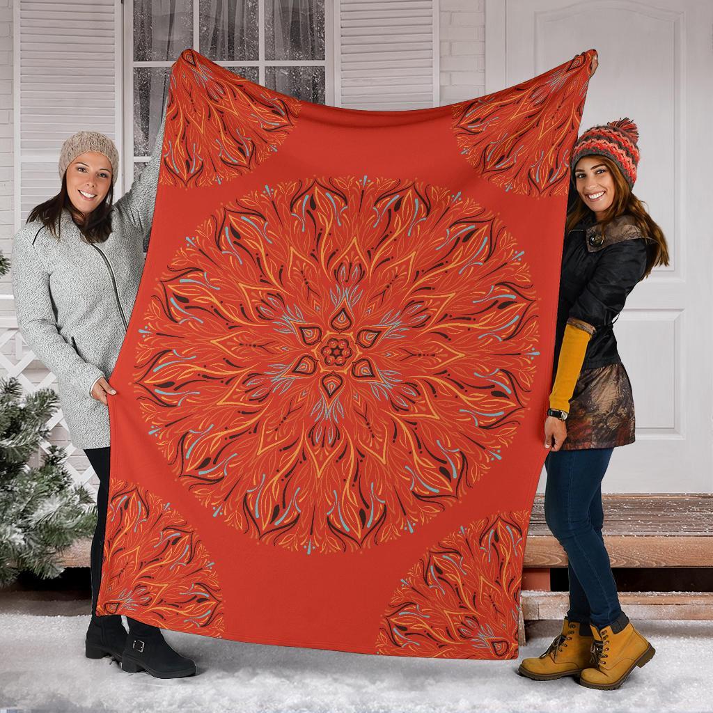 Mandala P1 (Fiesta) - Throw Blankets-Amaze Style™-Premium BlanketMandala P1 (Fiesta) - Throw Blankets-Youth (56 x 43 inches / 140 x 110 cm)-Vibe Cosy™