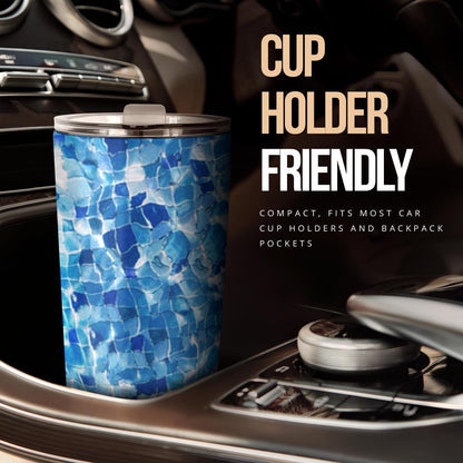 Tumbler Mosaic Blue-Amaze Style™-Tumbler - Tumbler Mosaic Blue-20oz Large-Vibe Cosy™