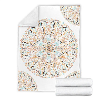 Mandala P1 (White) - Throw Blankets-Amaze Style™-Premium BlanketMandala P1 (White) - Throw Blankets-Youth (56 x 43 inches / 140 x 110 cm)-Vibe Cosy™