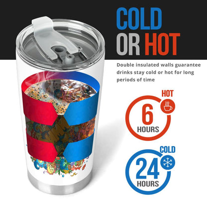 Summer - Bianco -Amaze Style™-Tumbler - Summer - Bianco -20oz Large-Vibe Cosy™