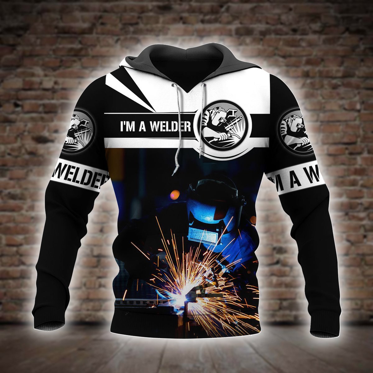 Love Welder All Over Printed Hoodie For Men And Women