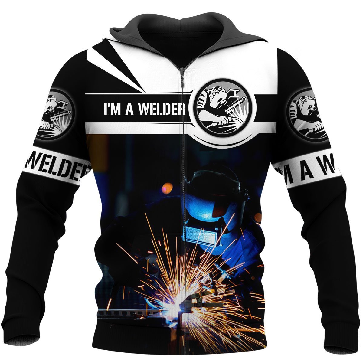 Love Welder All Over Printed Hoodie For Men And Women