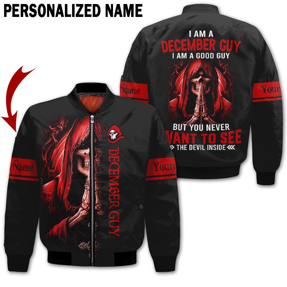 Personalized Name December Guy 3D All Over Printed Apparel