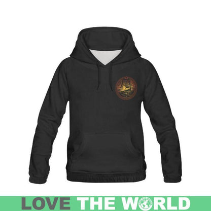 GOD ODIN AND DRAKKAR - VIKING HOODIE Y6 - Amaze Style™-ALL OVER PRINT HOODIES