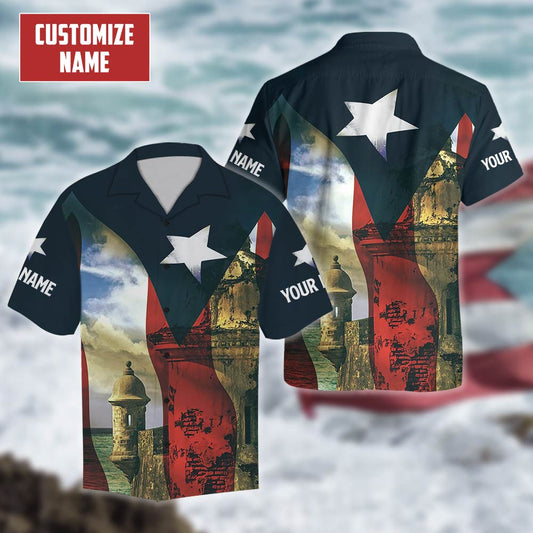 Customize Name Puerto Rico Hawaii Shirt For Men And Women
