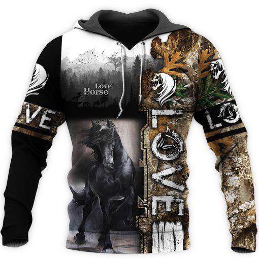 Love Horse 3D All over print for Men and Women shirt HR13 - Amaze Style™-Apparel