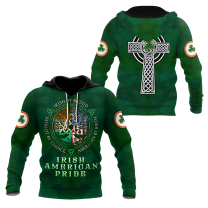 Irish American Pride Saint Patrick's Day 3D All Over Printed Shirts For Men And Women TN