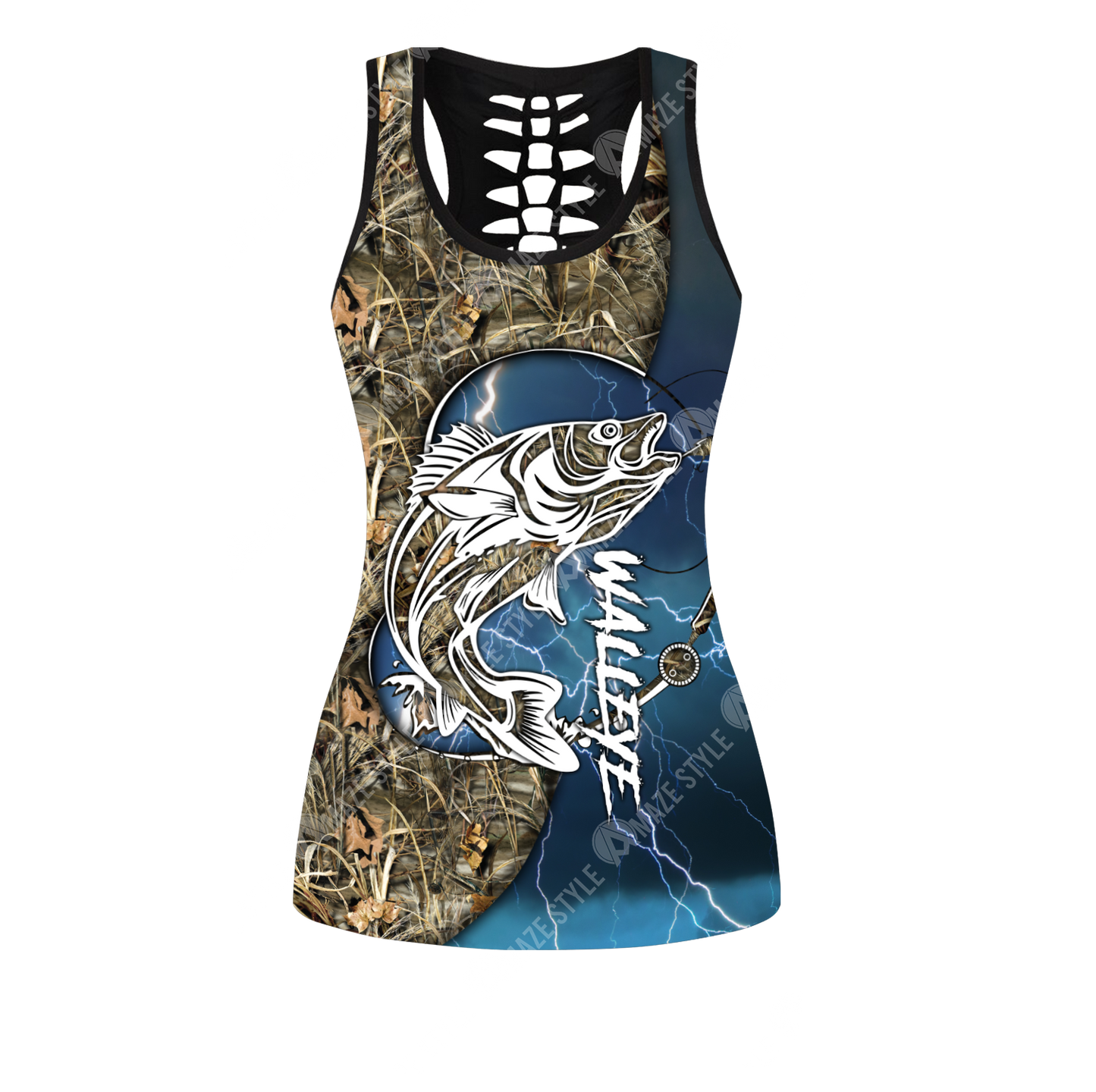 HC Walleye fishing gear shirt blue TR191102 - Amaze Style™-Apparel