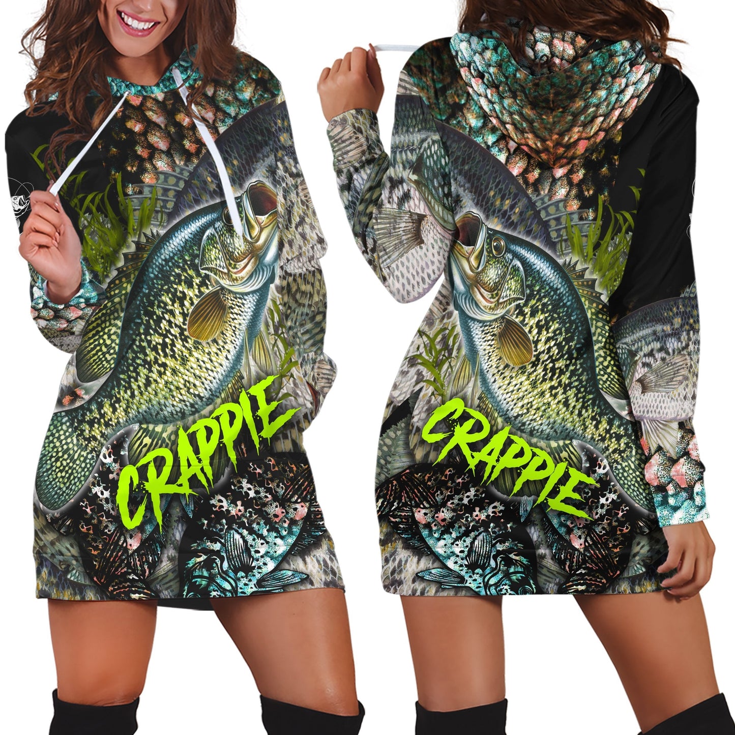 Crappie Fishing on skin 3D all over shirts for men and women TR061201 - Amaze Style™-Apparel