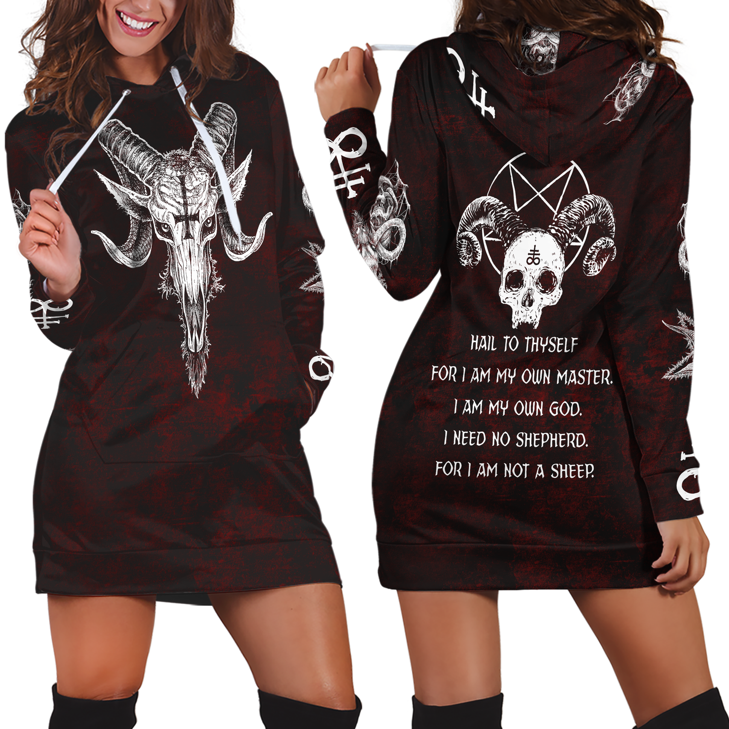 Satanic Tribal 3D All Over Printed Hoodie Shirts For Men And Women MP180305a - Amaze Style™-Apparel