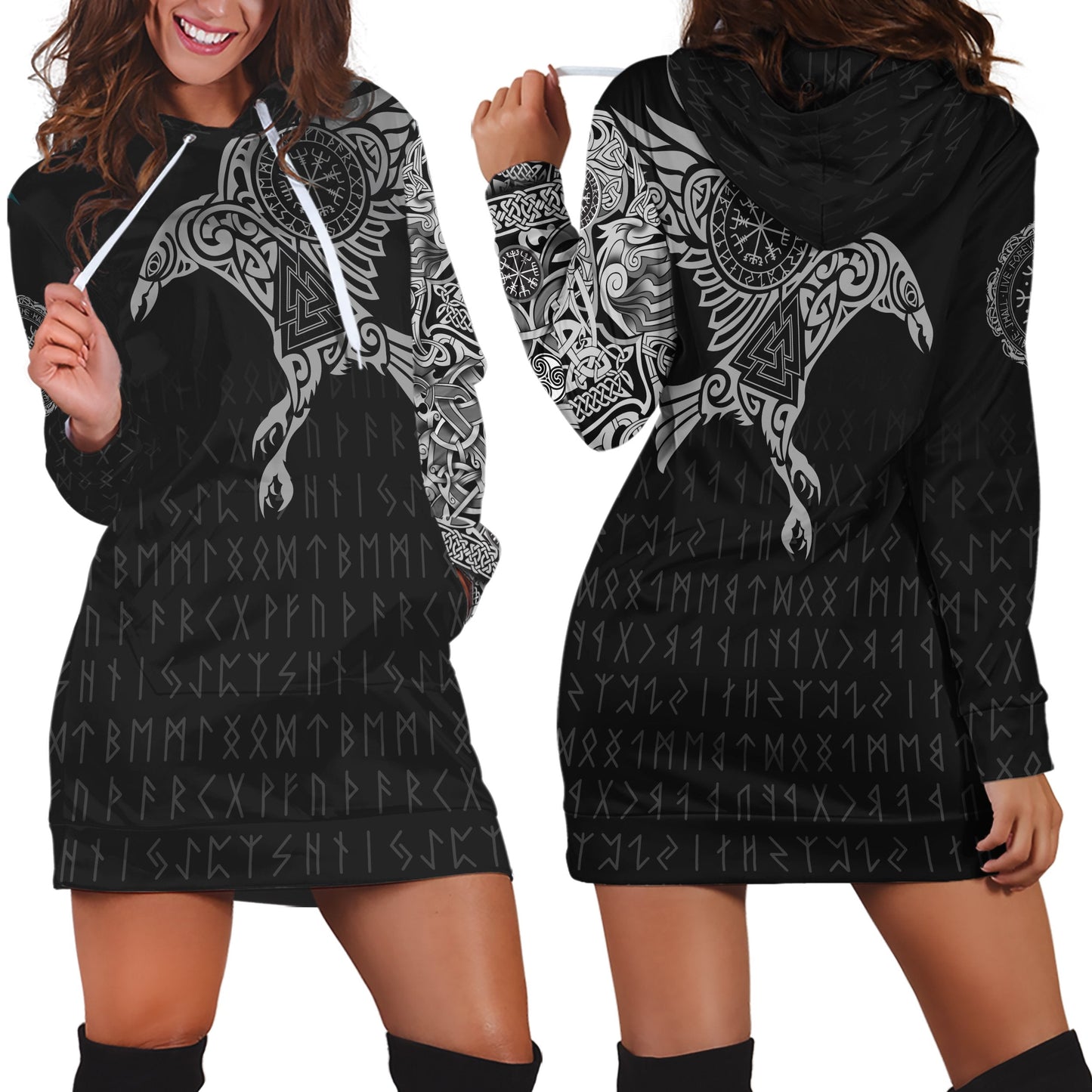 Vikings - The Raven of Odin Tattoo - Amaze Style™-Apparel