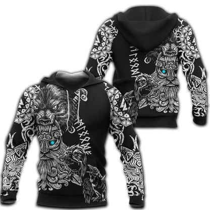 3D All Over  Printed Odin Viking Tattoo