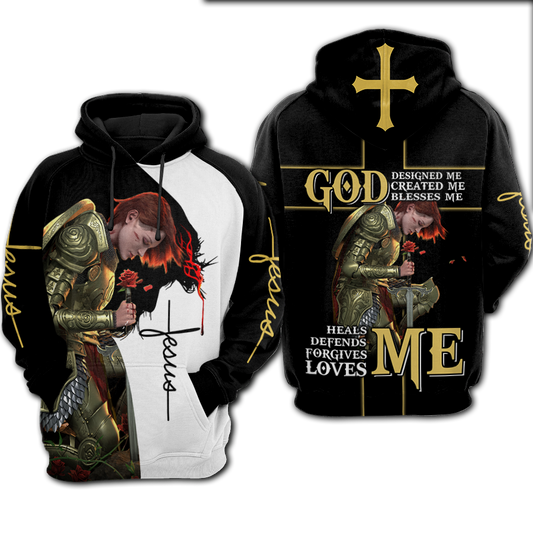 God Designed Me, Create Me, Blesses Me - 3D All Over Printed Shirts For Men and Women Pi250503