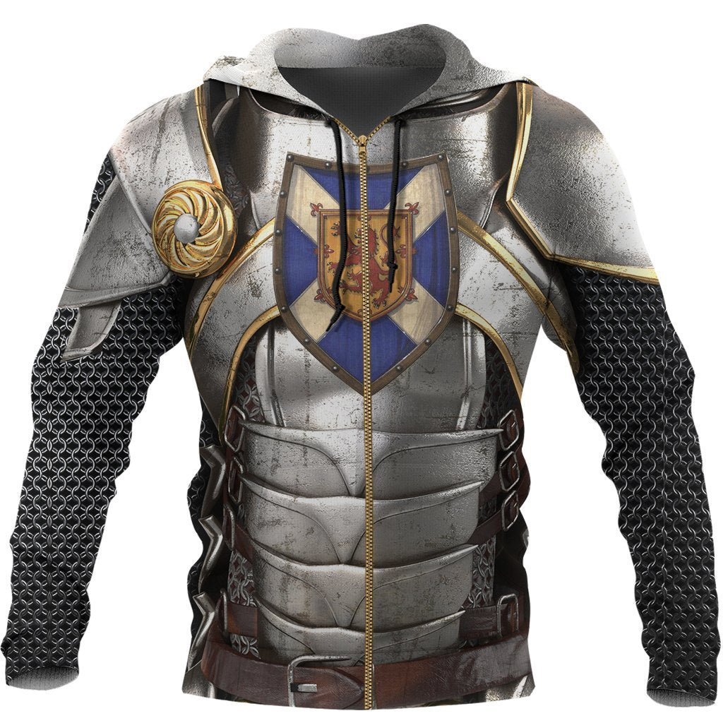Scotland Hoodie, Scottish Knight With Scottish Shield NNK022601 - Amaze Style™-Apparel