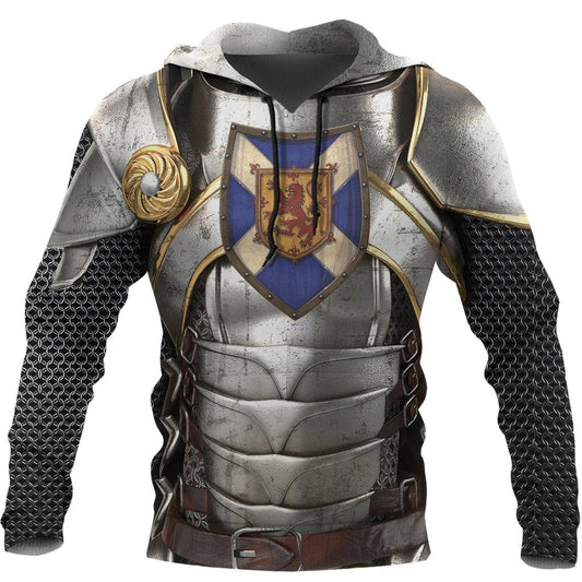 Scotland Hoodie, Scottish Knight With Scottish Shield NNK022601 - Amaze Style™-Apparel