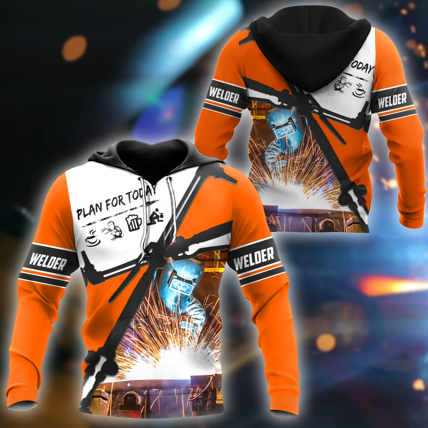 Premium Unisex All Over Printed Plan For Today Welder Shirts MEI
