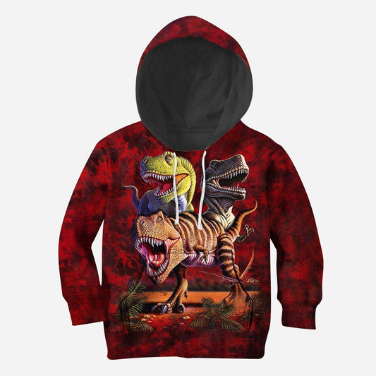 3D All Over Printed T-Rex Collage Shirts - Amaze Style™-Apparel