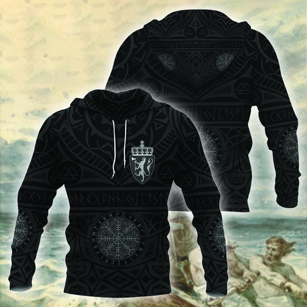Norway Vikings Tattoo Hoodie - Amaze Style™-Apparel