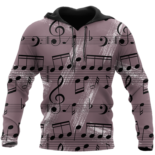 Musical Notes 3D All Over Printes