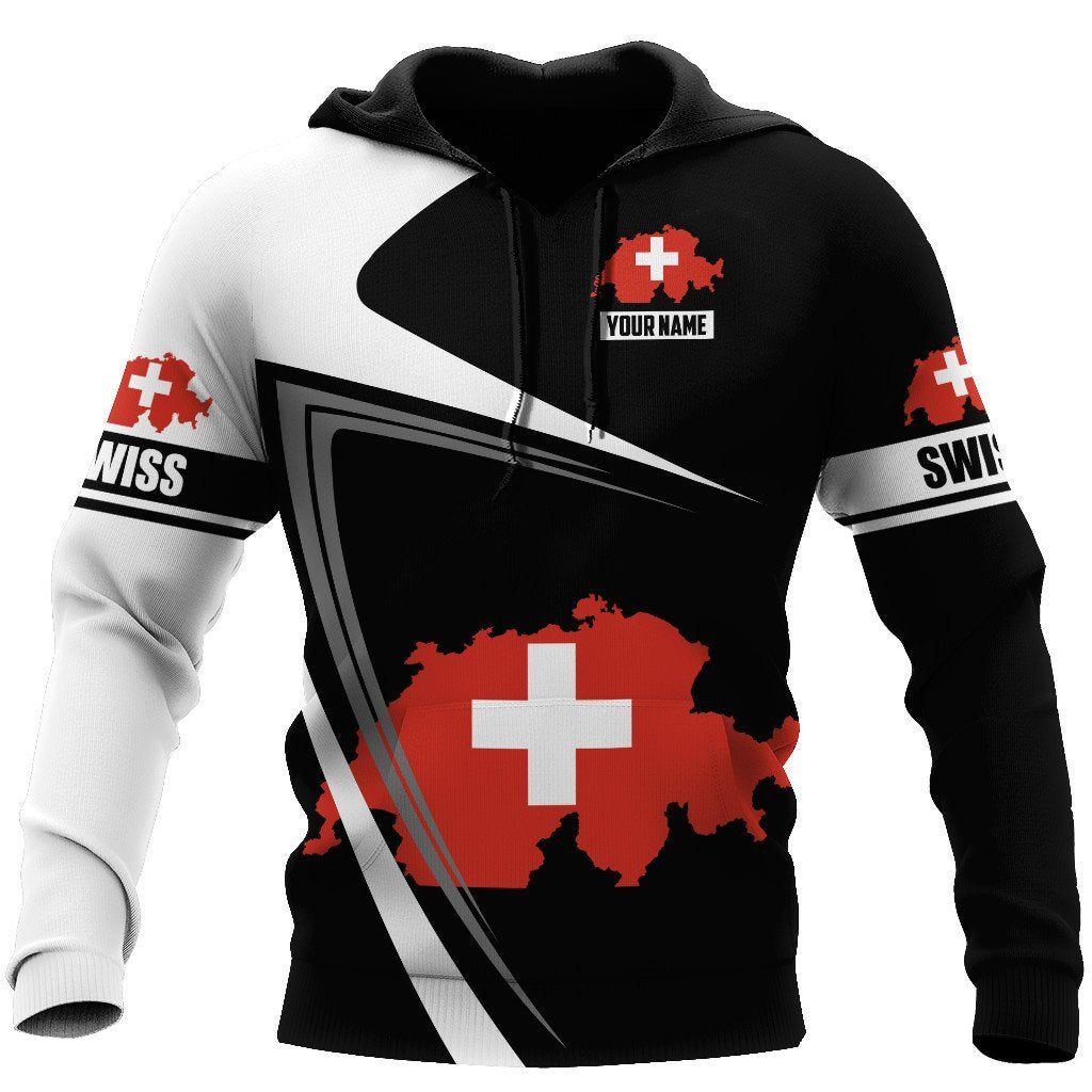 Customize Switzerland Hoodie 3D All Over Printed Unisex Hoodie