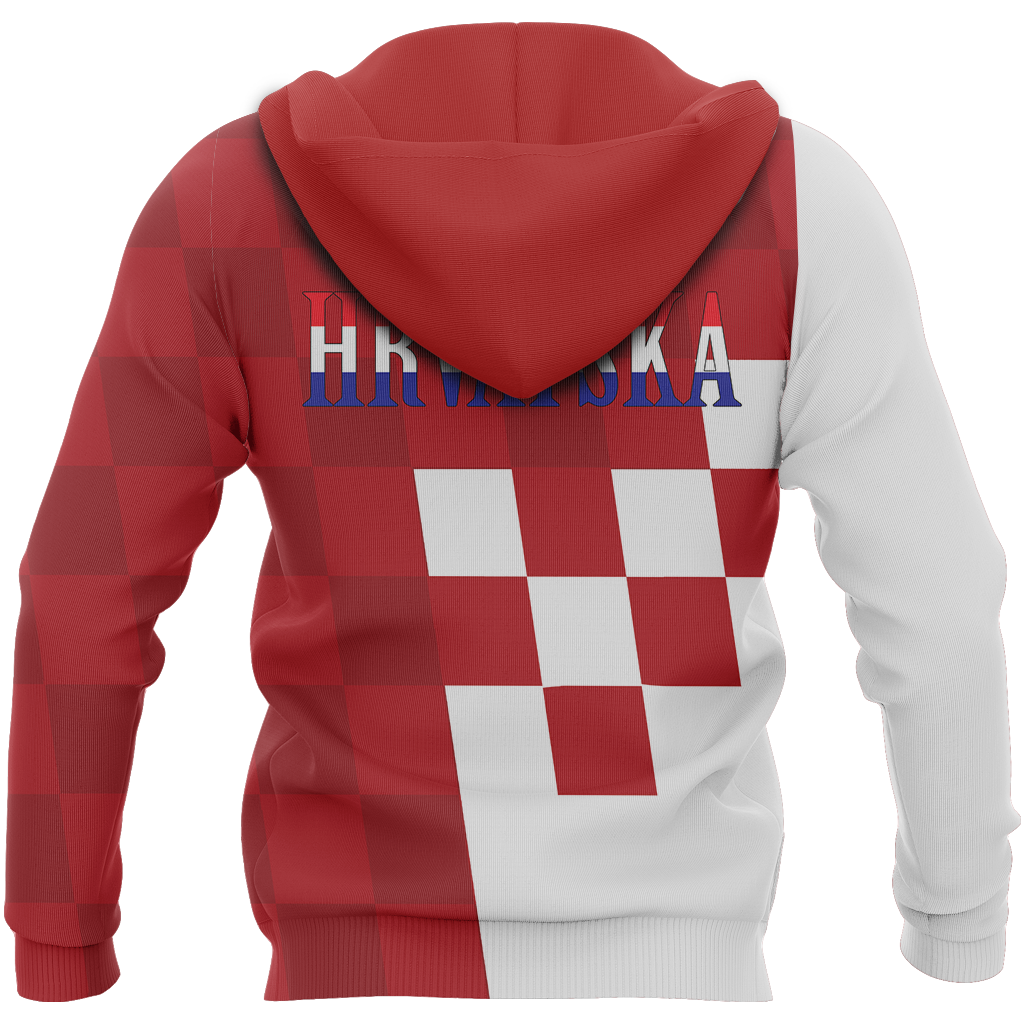 Croatia Coat Of Arms Zip Hoodie Special Version A02 - Amaze Style™-Apparel