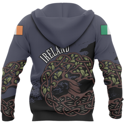 Celtic Tree of Life Hoodie Purple Version Z2 - Amaze Style™-Apparel