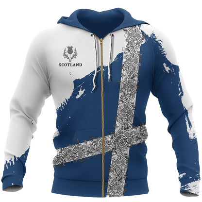 Scotland Celtic And Thistle Hoodie NNK 1505 - Amaze Style™-Apparel