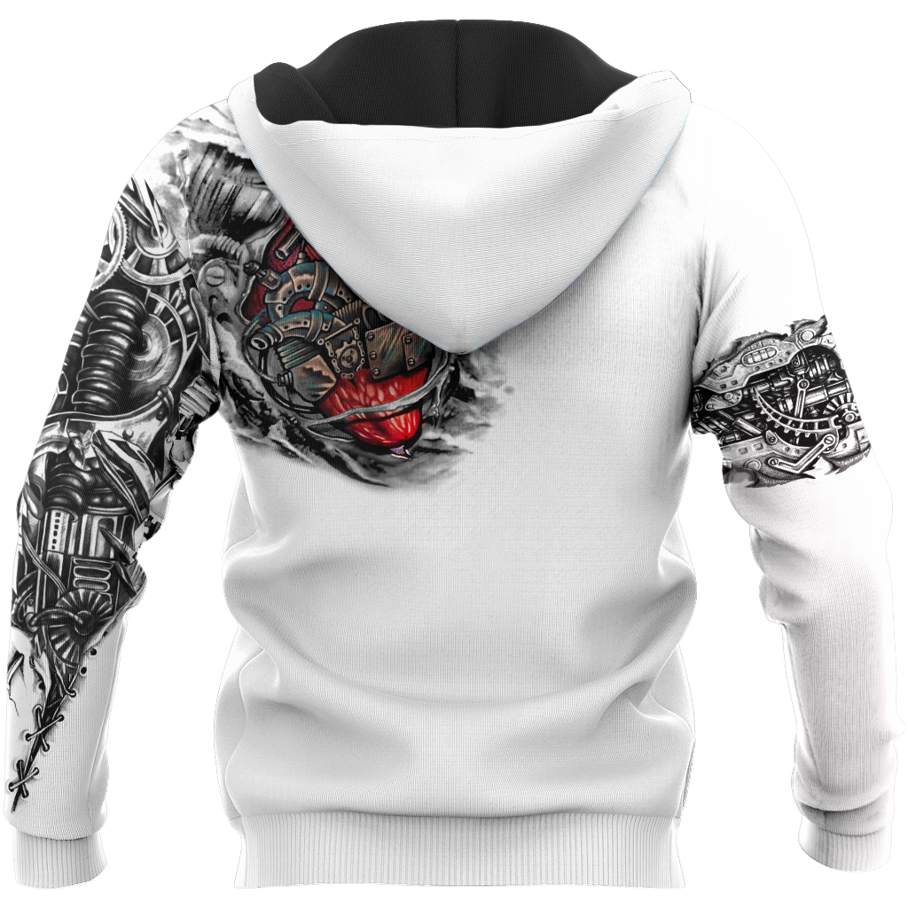 Mechanic Metal Tattoo 3D All Over Printed Shirts HAC180503 - Amaze Style™-Apparel