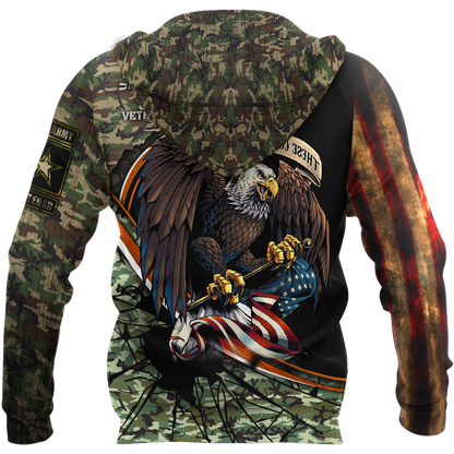 US Veteran 3D All Over Printed Shirt Hoodie MP18082004