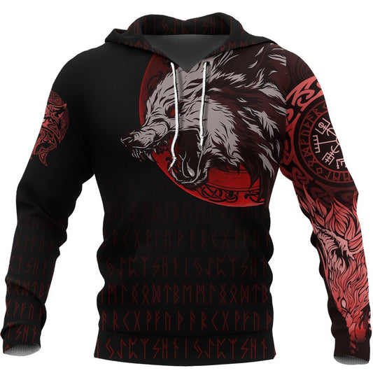 Viking Wolf Blood Moon
