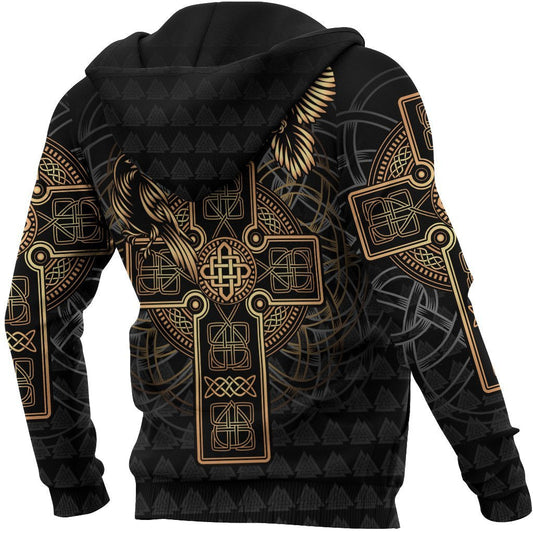 Viking Odin's Celtic Raven Tattoo
