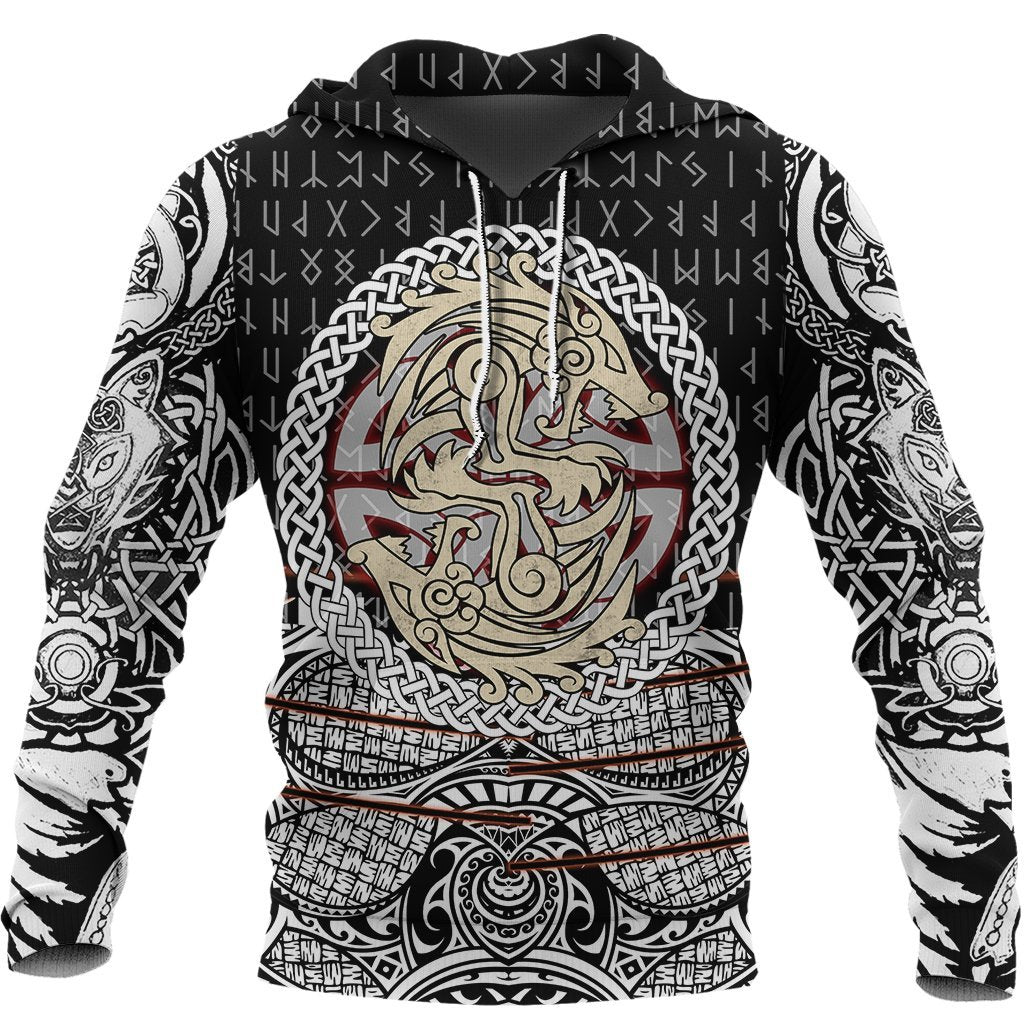 Fenrir Vikings Tattoo Style 3D Style